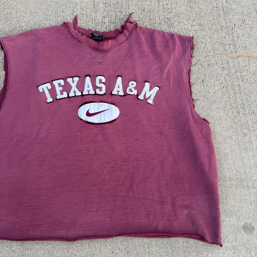 Vintage texas a&m cropped sweatshirt large